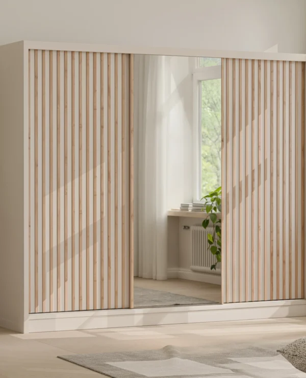 szafa-przesuwna-london-lux-250-kaszmir-lamele-lustro-sypialnia
