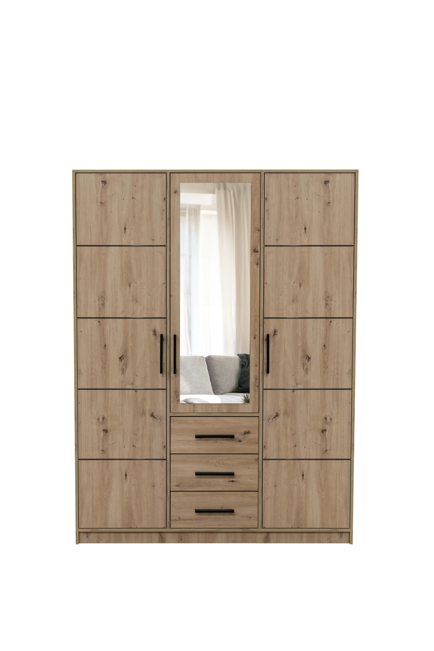 trzydrzwiowa-szafa-uchylna-dab-artisan-z-lustrem-kos-d3-loft