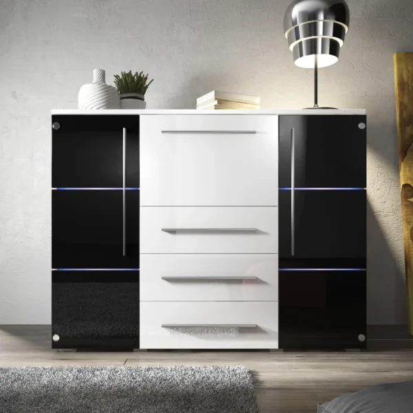 nowoczesna-komoda-bari-136-cm-bialy-czarny-polysk-led