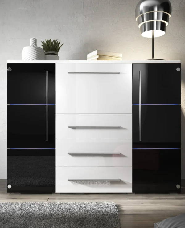 nowoczesna-komoda-bari-136-cm-bialy-czarny-polysk-led